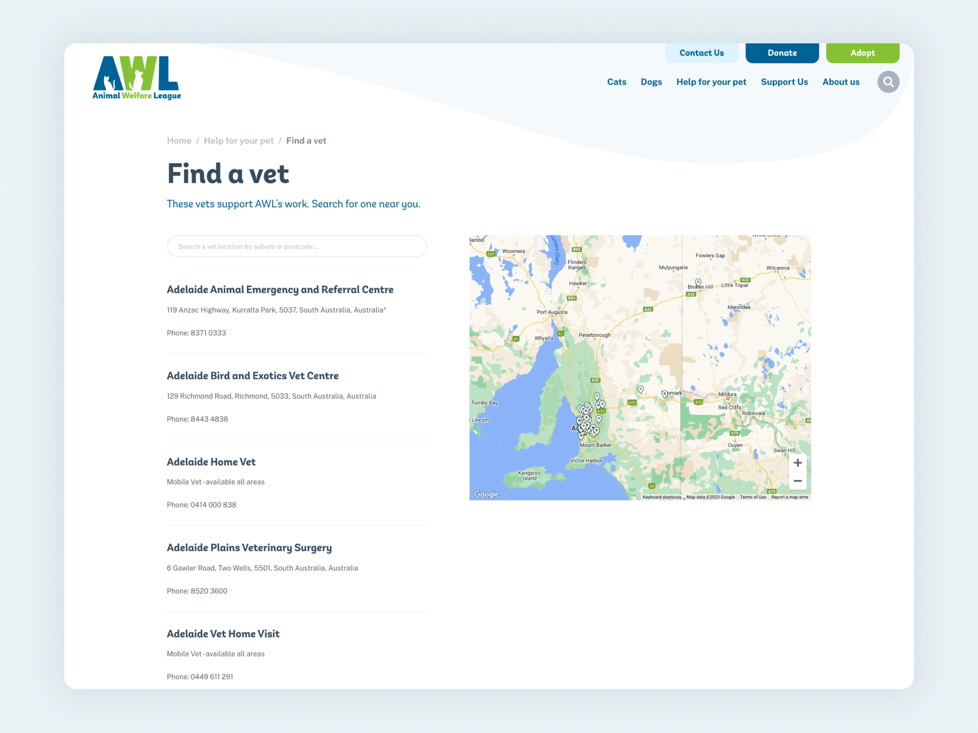 Animal Welfare League 