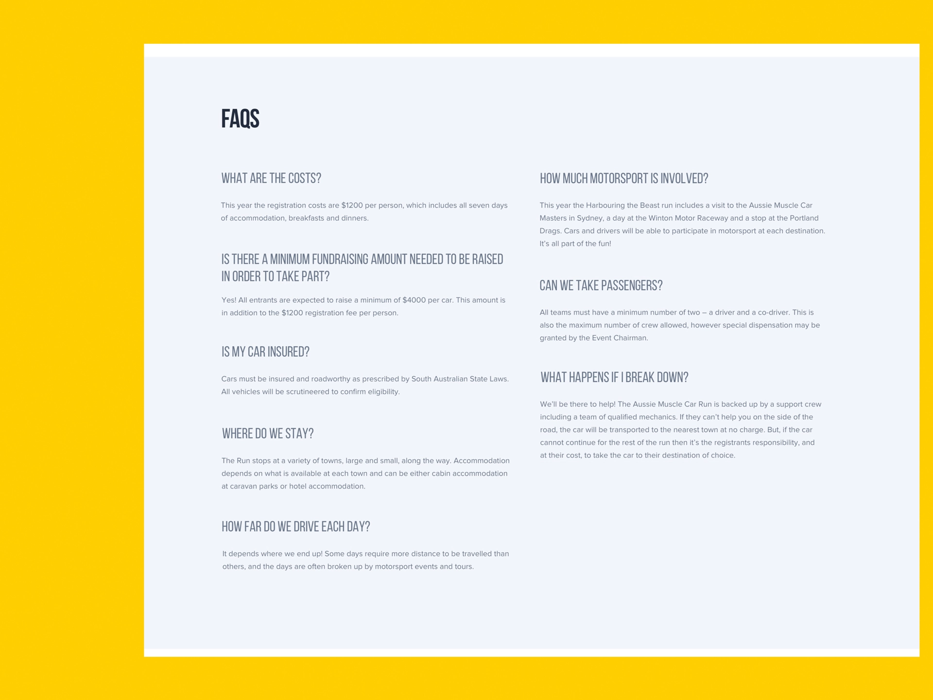 Aussie Muscle Car Run 