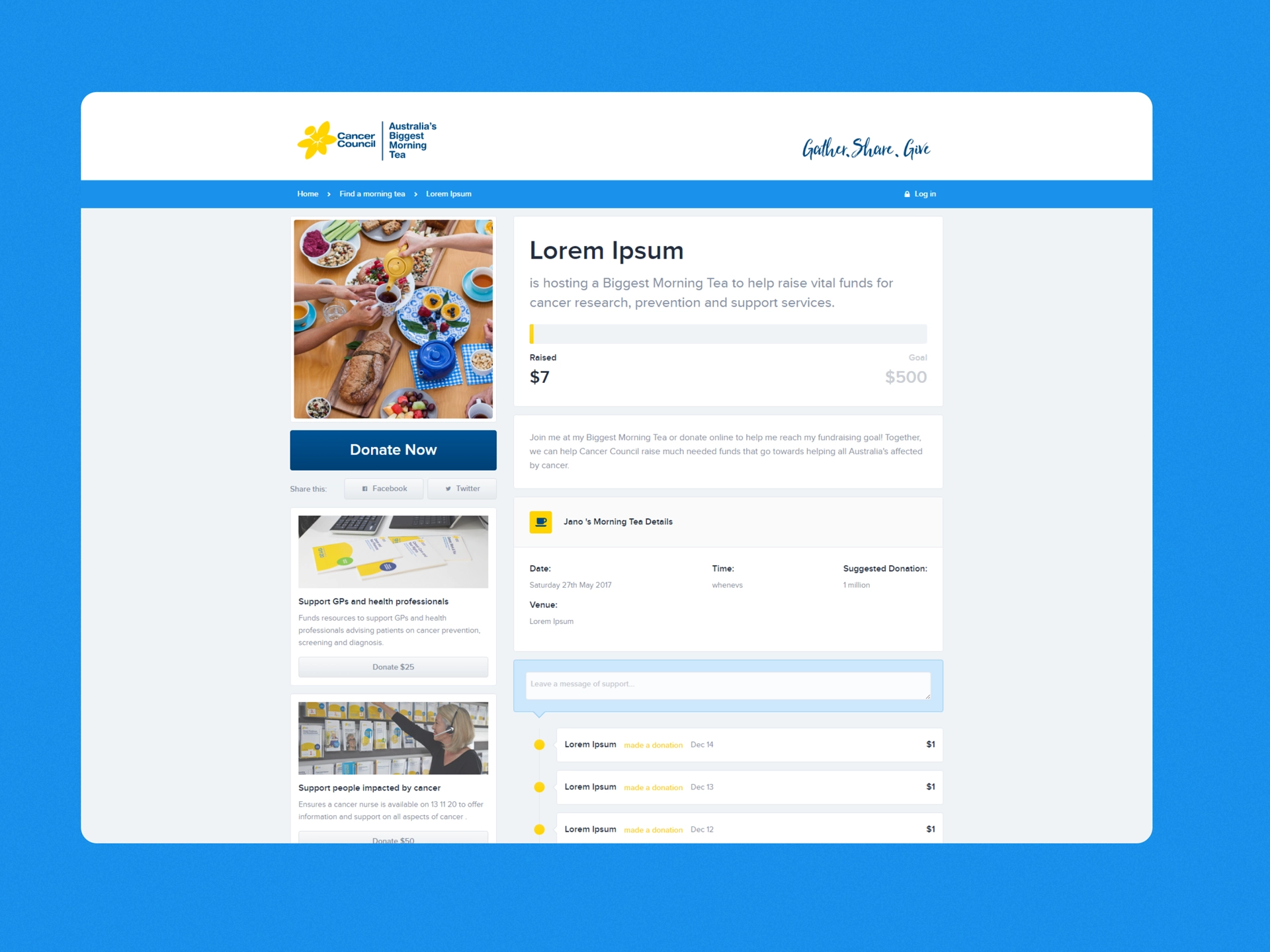 Australia’s Biggest Morning Tea 